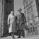 Senator James Gladstone with his wife Janie 1958