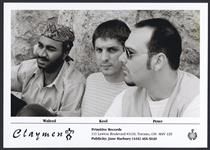 Press portrait of Claymen. Waleed, Keel, Peter. Primitive Records [ca 1996].