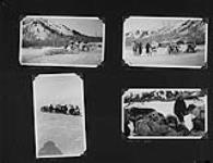 [Group of herders with reindeers harnessed to sleds, vicinity of Reindeer Station?, N.W.T.] [1940]