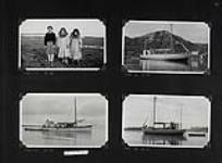[Children of reindeer herders and schooners on water, probably Kidluit Bay, Richards Island, N.W.T. and an unspecified location on the Mackenzie River, N.W.T.] [June 1941-September 1941].