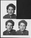Three Polaroid head-shots of Evan Adelman [entre 1980-1990]