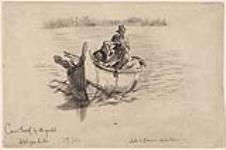 Canoe Towed by the Yacht, Wabigoon Lake 27 July 1881