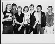 Le groupe The Drivers lors de la tournée de promotion de son premier album, « Short Cuts », au Heaven April 1983
