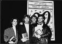 The musical group Eight Seconds, at the 20th annual Procan Awards [between 1982-1990].