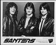 Publicity portrait of Santers wearing leather jackets - (left to right) Rick Lazaroff, Rick Santers, Mark Santers n.d.