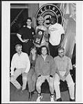 Left to right - (back row) Eric Robida (The Servicemen), Monika Deol (Electric Circus), Eddie Lewis (The Servicemen), (front row) Terry Carson (BMG), Ellen Pidgeon (BMG), Vince Degiorgio (BMG), Norman Miller (BMG) [ca 1996].