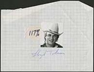Floyd Tolman wearing a cowboy hat [between 1989-1991].
