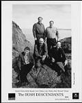 Press portrait of The Irish Descendants -  Ronnie Power, Kelly Russell, Con O'Brien, Larry Martin, Paul "Boomer" Stamp [between 1998-2004].