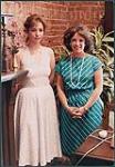 Snapshot of Judy Harris, right (CBS Songs) and Anita Perras  9 juin 1983