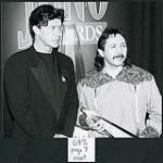Robbie Robertson and Lawrence Martin at the Juno Awards [ca 1994].