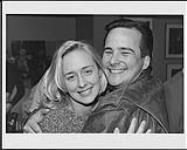 Mindy McCready and Vince Parr (Tower) hugging [between 1990-2000]