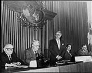 ICAO (International Civil Aviation Organization) 1986: President of the Council addressing the room 1986