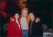 An unidentified woman with Doug Chappell and Chris De Burgh [between 1995-2000].