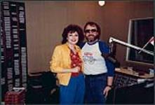 Patti Jannetta presents her album and single to John Donaly of CJCL [ca 1981].