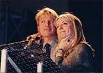 Steve Anthony and EMI Recording Artist, Kim Stockwood, at the Canadian Radio Music Awards [between 1995-2000].