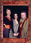 Be-Bop Communications Inc. publicist Mary Arsenault with clients, Chris Brown and Kate Fenner, at the MuchMusic USA Party, Supper Club, N.Y 7 décembre 1999