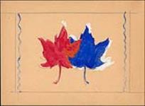 Croquis du drapeau canadien 1959-1964