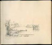 View from the Ferry up the Black River, Three Rivers ca. 1821-1824