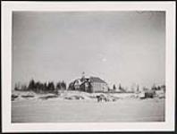 [Distant view of Cross Lake Indian Residential School, Cross Lake, Manitoba, December 1939] décembre 1939