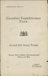 Canadian Expeditionary Force - 1st and 2nd Army Troops - Nominal Roll of Officers, Non-Commisioned Officers and Men 1917