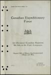 Canadian Expeditionary Force - 3rd Divisional Engineers - Nominal Roll of Officers, Non-Commissioned Officers and Men 1915-1916