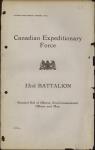 Canadian Expeditionary Force - 32nd Battalion - Nominal Roll of Officers, Non-Commissioned Officers and Men 1915