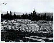 Burnaby Convalescent Camp [George Derby Centre] Construction - Administration Building in foreground Treatment Building at Rear 19 Feb. 1946