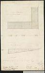 Plan [and section] of the Scow Wharf proposed to be built at Point Frederick. [architectural drawing] 1818