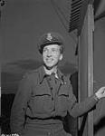 This young pilot of the Alouette squadron has many reasons to be happy. F/O Philippe Legault, DFC learned a few days before the termination of his tour that he had been awarded the DFC. 425 Squadron  3 December 1944.