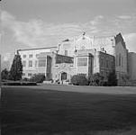 View of Main Library (now the Irving K. Barber Learning Centre) on University of British Columbia campus, Vancouver August 20, 1954.