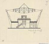 [Cross-section to Expo-Express station at La Ronde] [architectural drawing] Item 13 1968.