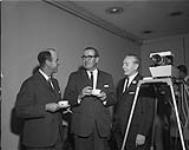 Mr. Shaw at press conference [between 1964-1967]