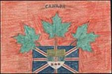 Flag Committee submission: proposed flag design for Canada from Lower Sackville, Nova Scotia ca. 1964.