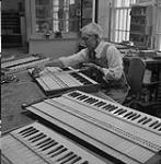 Le clavier d'un orgue 1957
