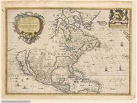 A new mapp of America Septentrionale. Designed by Monsieur Sanson Geographer to the French king and rendered into English and illustrated by Richard Blome by his majesties especiall command [cartographic material] [1670].
