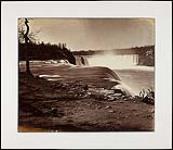 Niagara Falls, American side in winter années 1860.