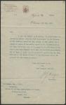 External Affairs, High Commissioner's Office, London - Correspondence with Department of Interior (Canada), Jan 1900 - May 1902 1900/01/12-1902/05/13