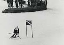 Nancy Greene during her gold medal run in giant slalom at the 1968 Winter Olympics 15 February, 1968