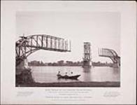 [Dominion Bridge]. Steel Bridge on the Canadian Pacific Railway, over the St. Lawrence River, at Lachine, near Montreal, PQ. vers 1890.