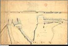 Plan and Elevation of a Bridge at the Falls of Chaudiere Erected in 1827 under the Superintendence of Lt Col. John By Commanding Rl. Engineer Rideau Canal. [cartographic material] 1828