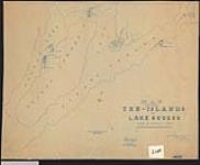 Map showing the islands in Lake Scugog, Seven Mile Island, Platten Island, Stump Island, Washburn Island, Muskrat Island, and Poplar Island. / W.E. Yarnold, Ontario Land Surveyor 1916.