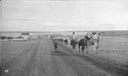 "Approaching Lake Saskatoon from west" Alberta-BC boundary survey 28 June 1918.
