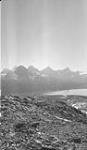 Amethyst Lake panorama from Tonquin Pass. Alberta-BC boundary survey 1921