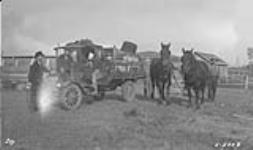 Truck near Rio Grande. Alberta-BC boundary survey 1922