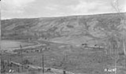 "Streeper's squatting claim on Peace River three miles from boundary" Alberta-BC boundary survey 1923