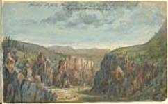 Rocky defile Rapid & distant view of Copper Mountains July 9, 1821.