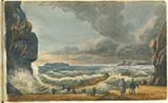 Landing near Point Everitt 23 August 1821.