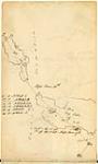 Map of area around Big Lake June 17-18, 1821.