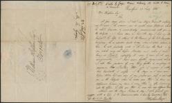 Letter to William Hepburn from Nathan Gage