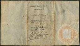 Crown grant of lots 9, 10, 11 and 12, concession 17 in Akwesasne to Peter McDougall, dated October 30, 1850
